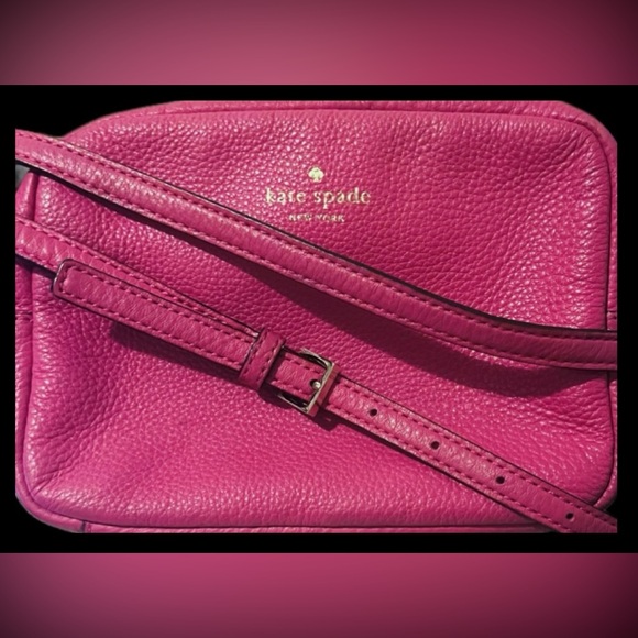 Kate Spade Larger Grey Street Mindy Leather Crossbody Silvertone Hardware Excel - Picture 3 of 17